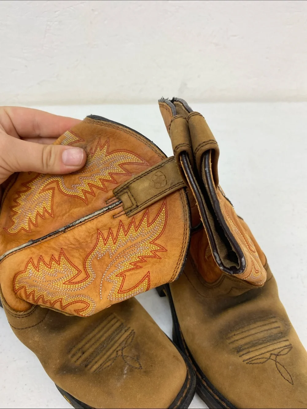 Ariat Tan/Brown Men's Western Work Boots